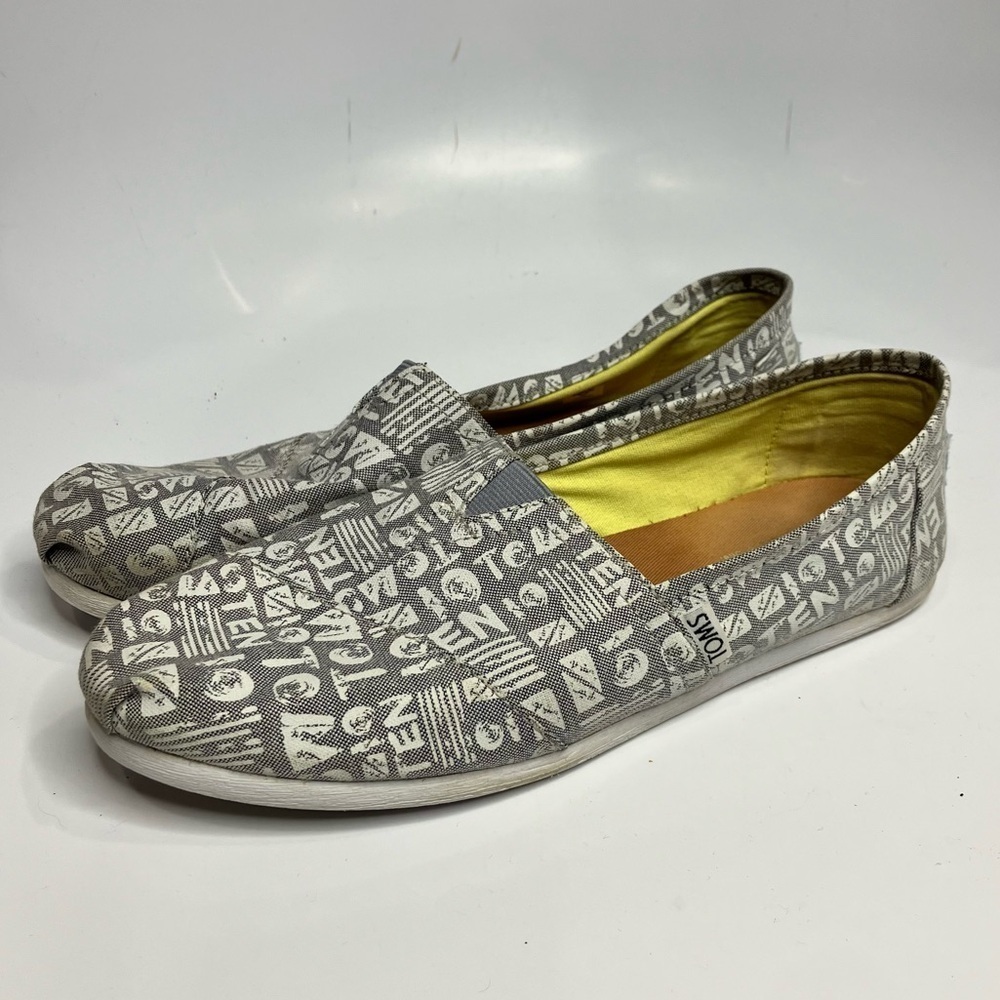Toms Chambray Ten year anniversary slip on shoes size‎ 8 - Picture 3 of 8